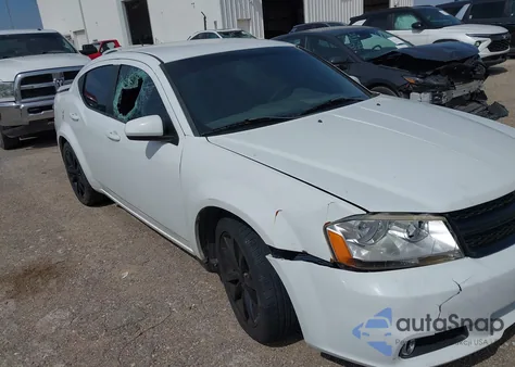 2013 Dodge Avenger Sxt из США, поврежденный, VIN 1C3CDZCB6DN677876